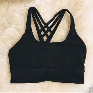LULULEMON Black Sports Bra size 8